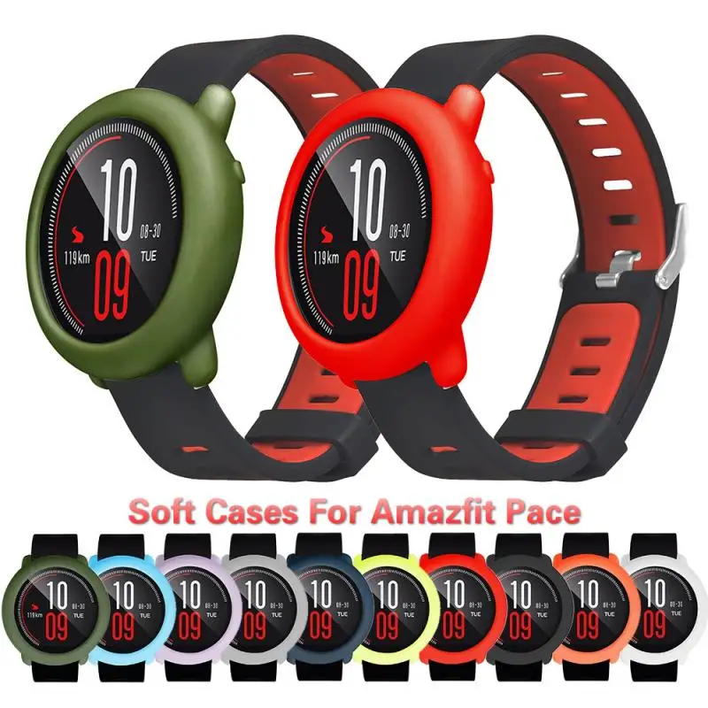 Мягкие чехлы для Huami Amazfit Pace силиконовый корпус часов защитный чехол Cpver