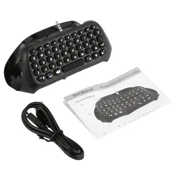 

3.5mm Plug Durable Protable Message Keyboard Wireless Mini Keyboard For Sony For Playstation 4 For PS4 Controller