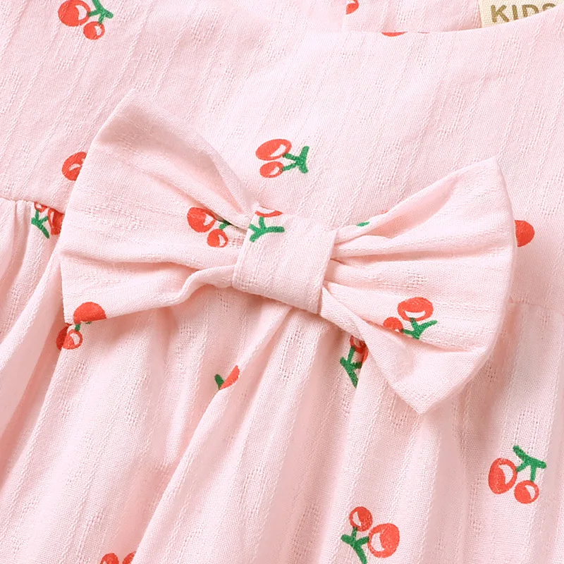 3 шт./комплект детское летнее розовое платье шорты и повязка на голову|Комплекты