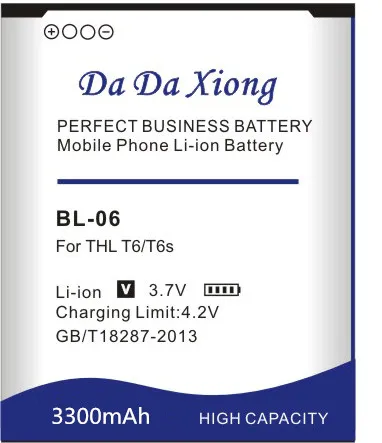 Новый высококачественный аккумулятор для телефона 3300 мАч BL 06 Li Ion THL T6s T6 Pro T6C