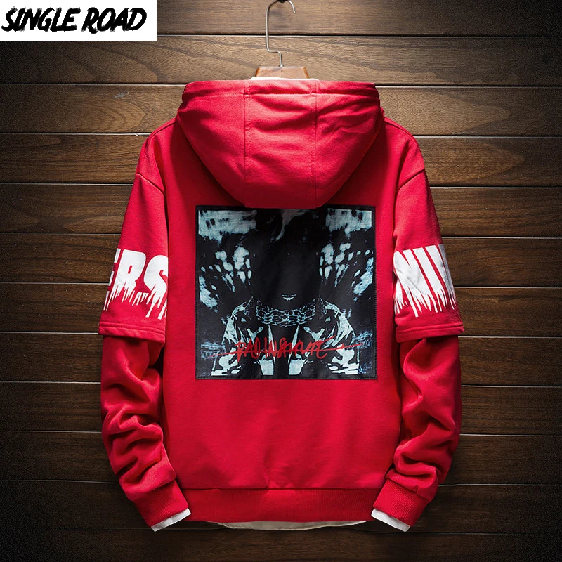 

SingleRoad Mens Hoodies New Harajuku Sweatshirt Men Hoodie Pullover Japanese Streetwear Hip Hop Printed Fashion Sweatshirts Male