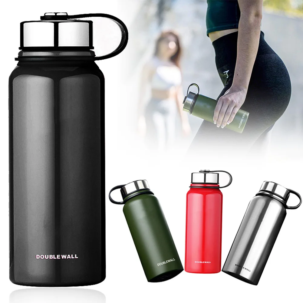 

Stainless Steel Water Bottle Wide Mouth Lids Double Wall Vacuum Insulated Sweat Proof Water Cup Insulated Cup Sports Bottle