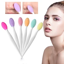 Новая мягкая силиконовая щетка для очистки лица, удаления черных точек, массажер для чистки лица, щетка, ручной отшелушивающий инструмент для ухода за кожей