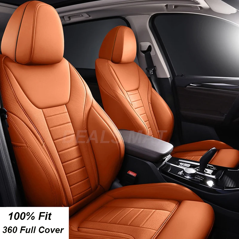 Cowhide Leather Auto Customized Car Seat Covers Products Interior For Toyota Land Cruiser Prado 150 120 2004 Accessories | Автомобили и