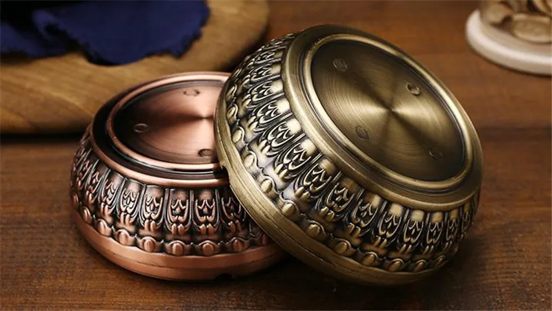 Вращающаяся пепельница креативная Европейская пепельница в стиле «Ретро» портативная рекламная пепельница домашняя пепельница большая