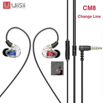 

New Uiisii CM8 HIFI Earphone Dynamic Balanced Armature Headset MMCX Interface Detachable Cable With Mic For Xiaomi Huawei phone
