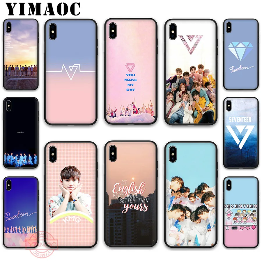 YIMAOC Seventeen JUN DK JOSHUA kpop Soft Silicone Case Cover for Apple iPhone 5S SE 6 6S 7 8 Plus X XS XR 11 Pro Max Back Shell | Мобильные