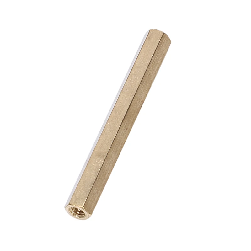 20 шт M3X40mm золотой тон Женская резьба противостояние шестиугольная прокладка/шайба