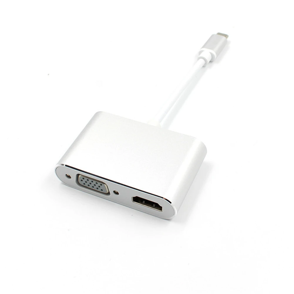 USB C к HDMI 4K VGA адаптер USB 3,1 type C USB-C к VGA HDMI преобразователи видеосигнала для Macbook Pro серии ноутбуков