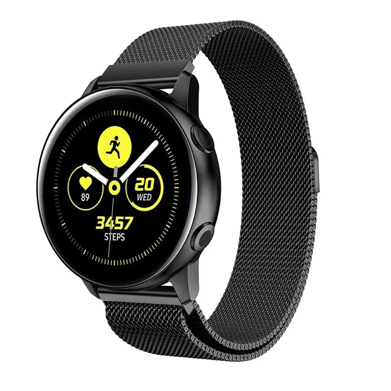 Сменный металлический ремешок для часов из нержавеющей стали для samsung Galaxy Watch Active 2, аксессуары для смарт-браслета