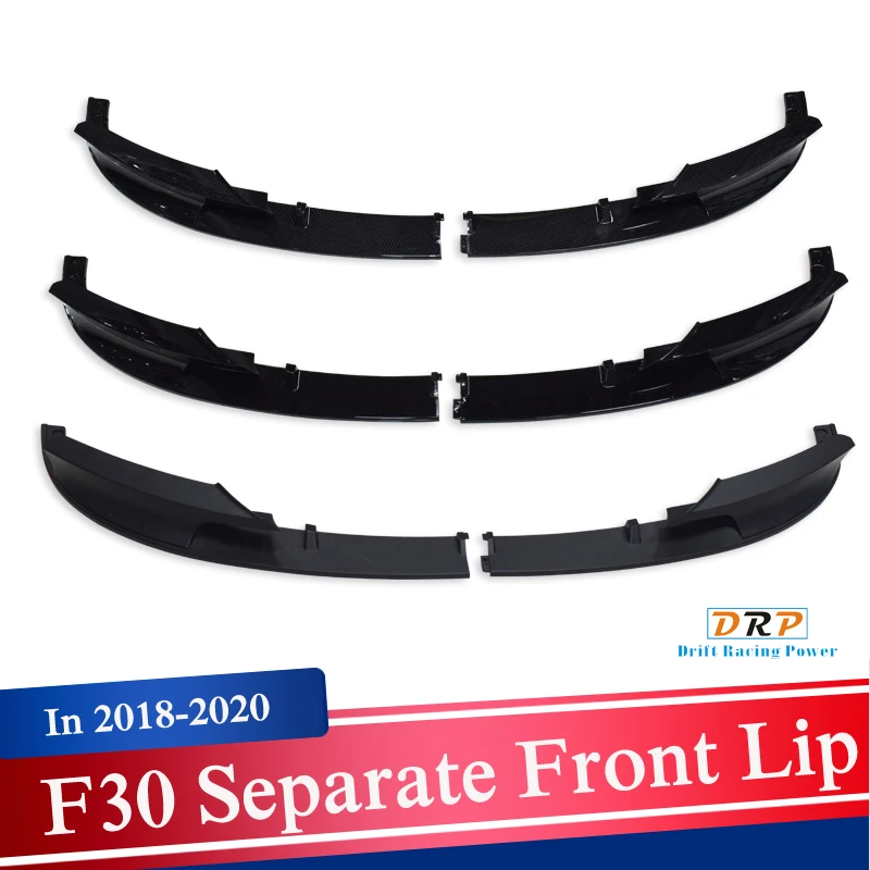 

PP 3 Style Carbon Look /Glossy/Matte Black Front Bumper Cover Lip Surface Body Spoiler For BMW F30 3 Series M Style 2012-2017