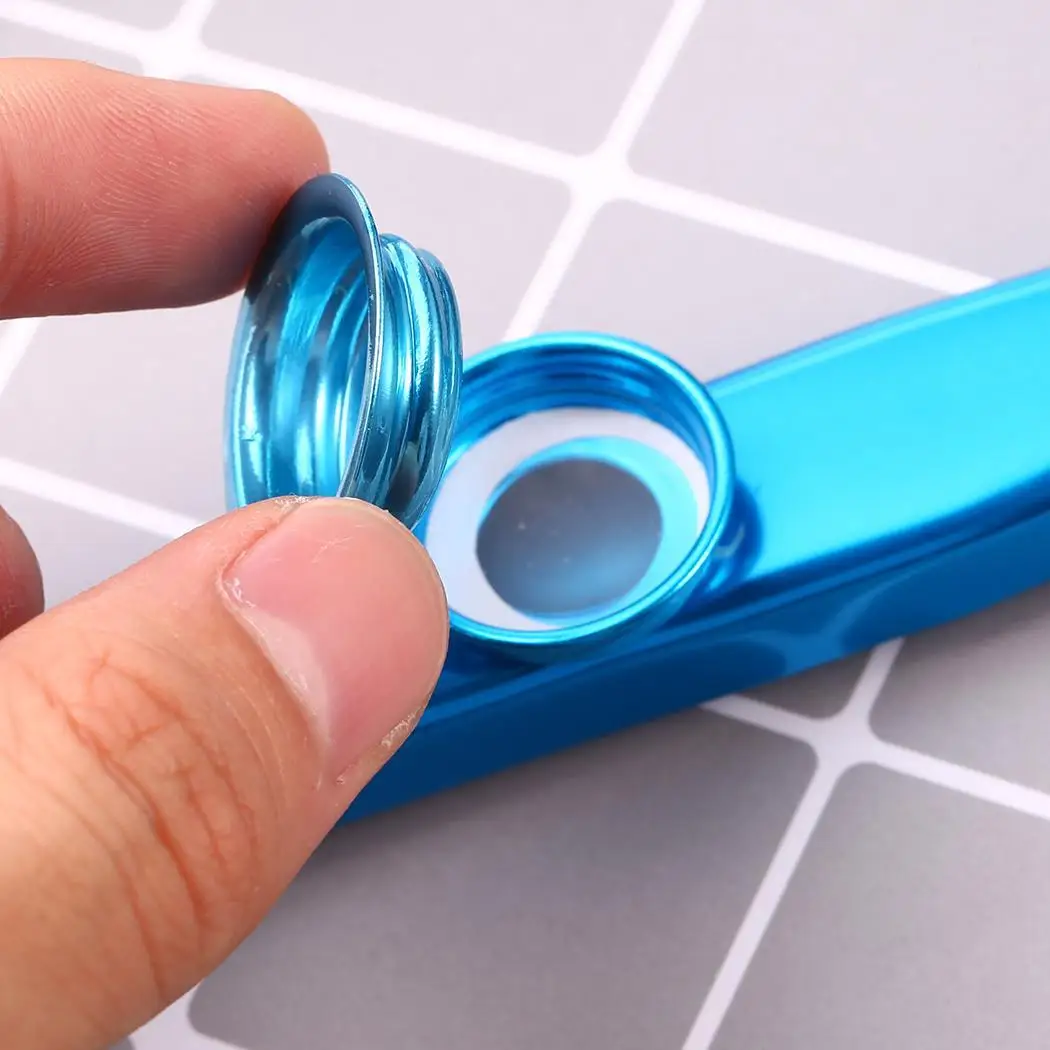 Mini Portable Polished Aluminum Alloy Metal Kazoo Casual Musical Instrument Solid Mini, Portable, Play