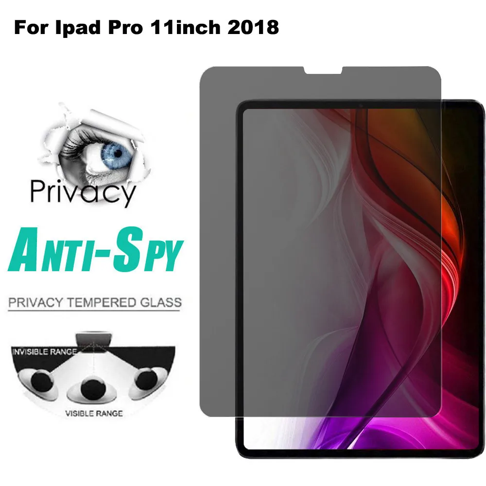 Для iPad Pro 11 дюймов закаленное стекло ультра конфиденциальность анти-видеть экран протектор экрана Flim для iPad Pro 11 дюймов