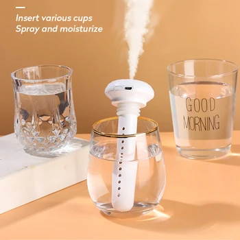 

Filterhualv USB Portable Air Humidifier Diamond Bottle Aroma Diffuser Mist Maker For Home Office Humidification Detachable