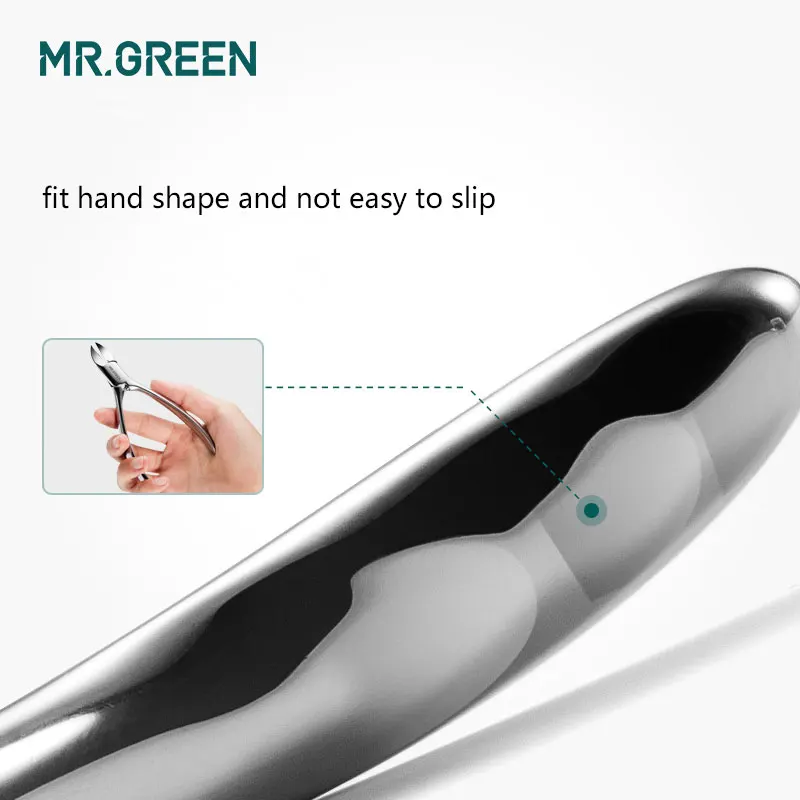 MR. GREEN клиппер Маникюрный Инструмент профессиональные нержавеющая сталь толстые ногти вросшие кусачки для кутикулы Триммер плоскогубцы