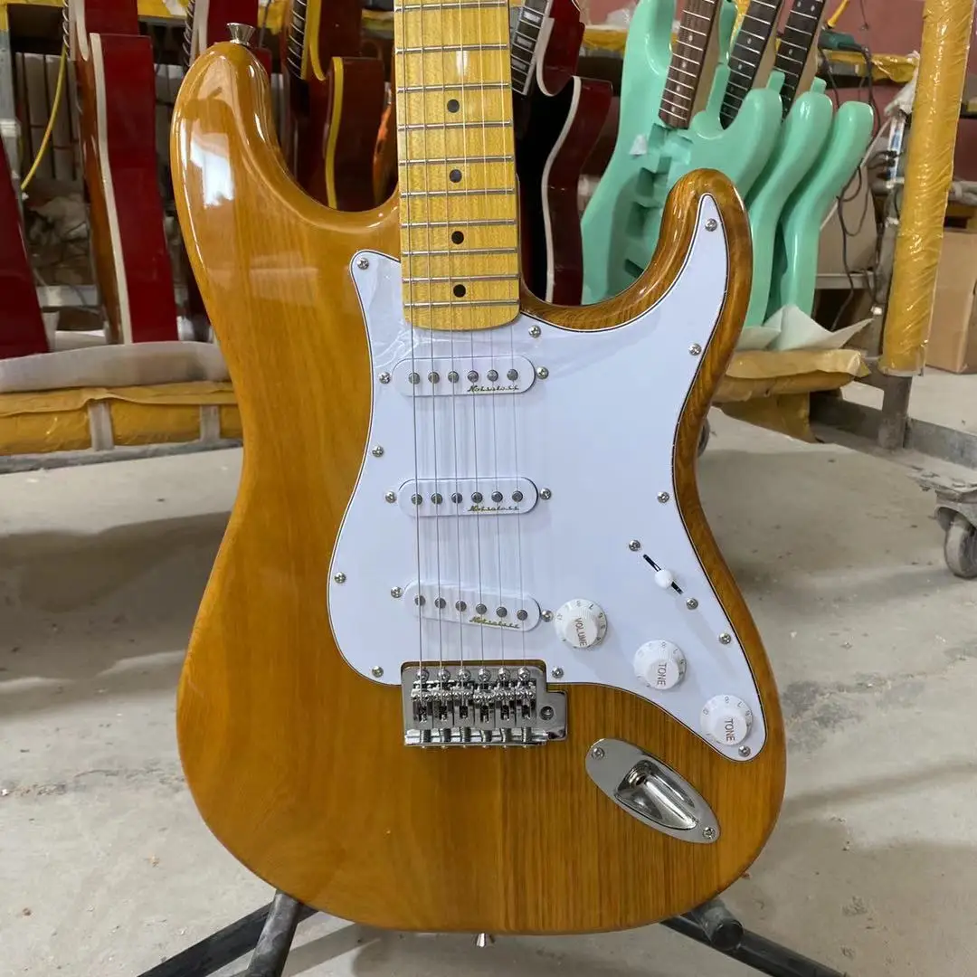 Eelectric ST Guitar белая накладка ASH Body бесплатная доставка | Спорт и развлечения