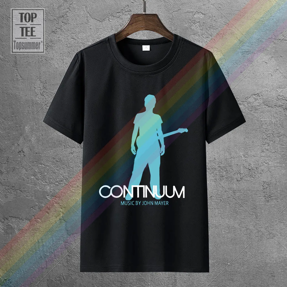 

New Popular John Mayer Continuum Men'S Black T Shirt S 3Xl Short Sleeve Casual Printed Tee Size S 2Xl