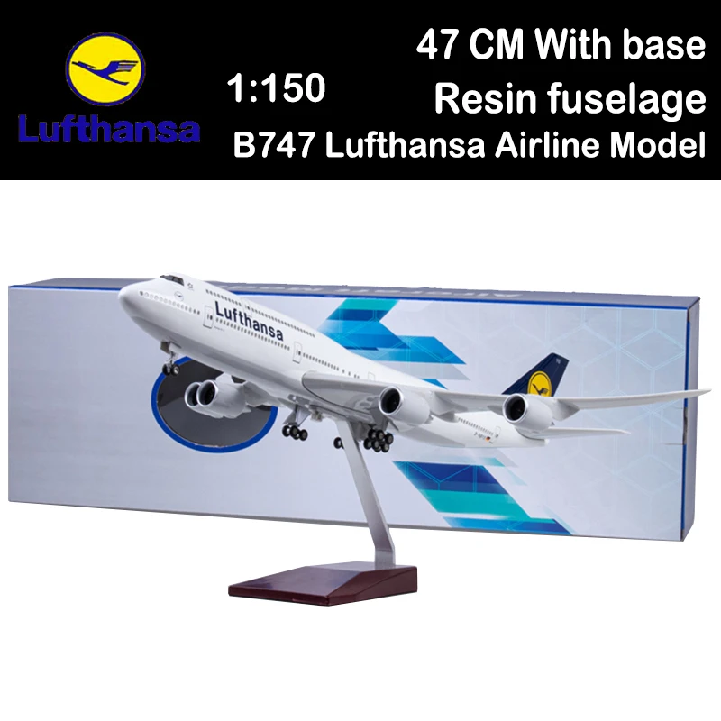 1/150 B747 Lufthansa Airline модель Airways Airliner авиационные игрушки самолет сплав подарочная