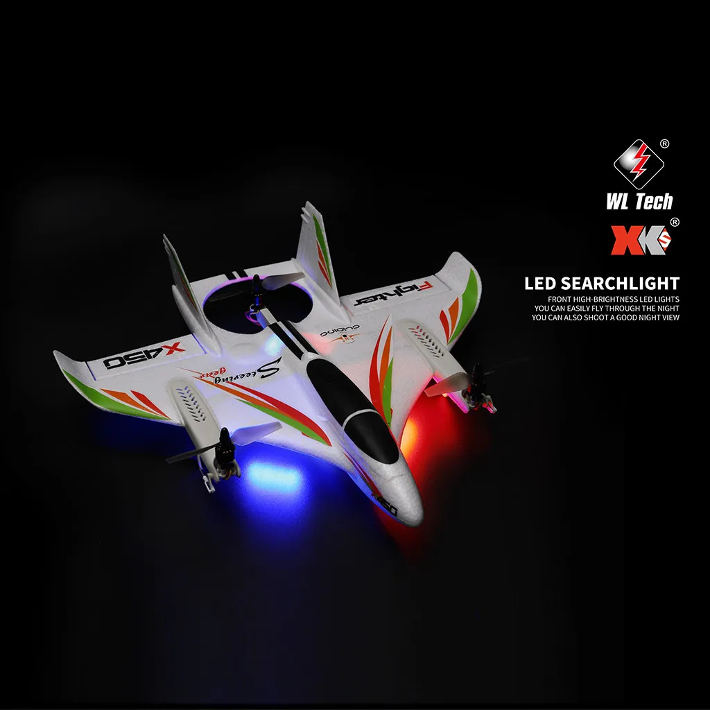 WLToys 450 2,4G wifi FPV Бесщеточный RC вертикальный летательный аппарат для взлета и посадки