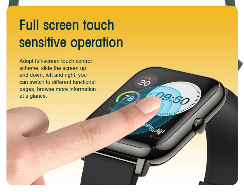 Smartwatch p22, relógio inteligente esportivo à prova