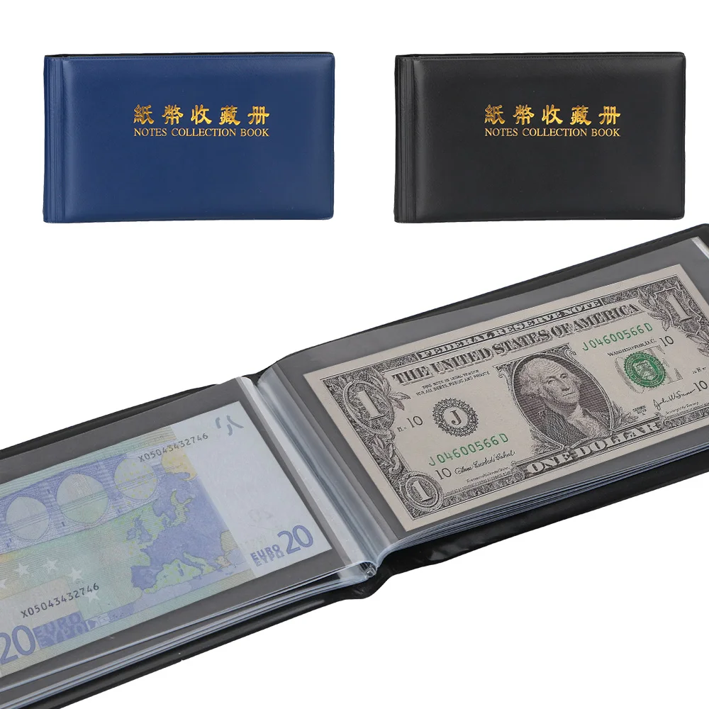 Protective Bag for Collector Paper Money Collection Album Gifts Banknote Pockets 20/30 Pages Loose Leaf Sheet | Дом и сад
