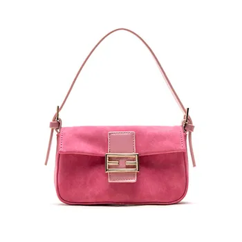 

2020 Summer New Fashion Matte One-shoulder Diagonal Bag Underarm Pink Hand Holding Small Female Bag Women Purse and Handbags