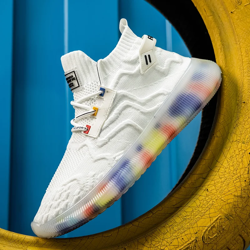 Кроссовки мужские дышащие для бега амортизирующая спортивная обувь удобные