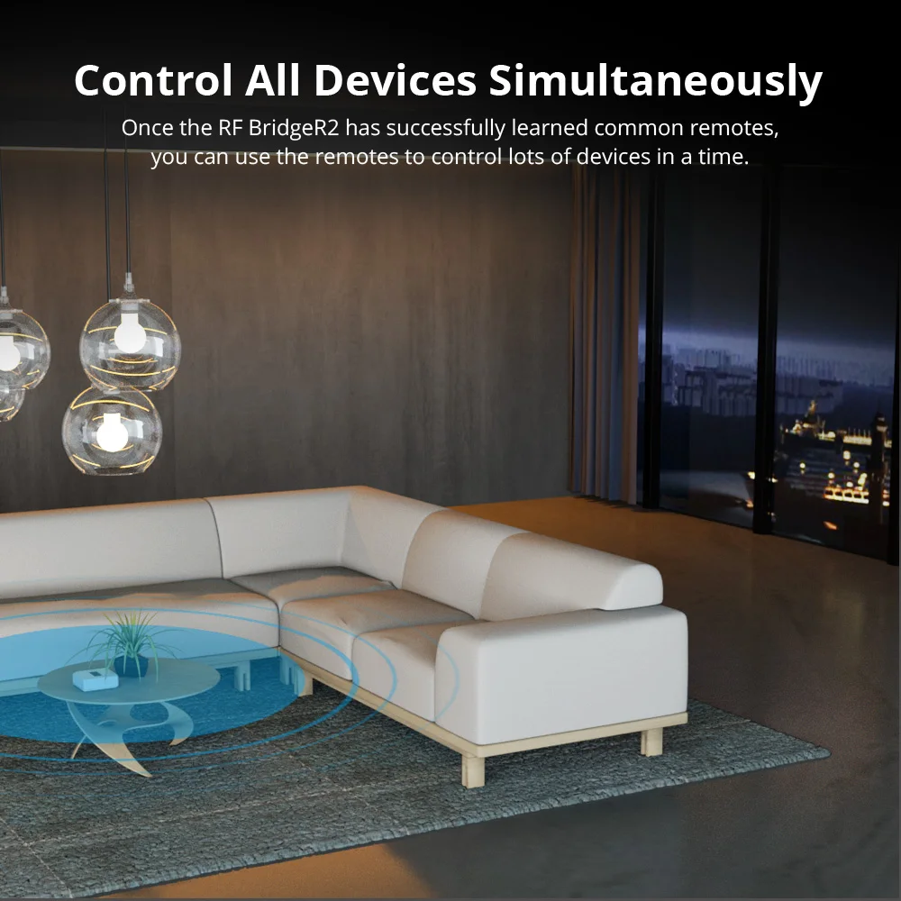 SONOFF RF BridgeR2 WiFi 433 MHz Wireless Controller Remote Control Smart Home Security Automation Works for Google Home Alexa wireless remote control switch