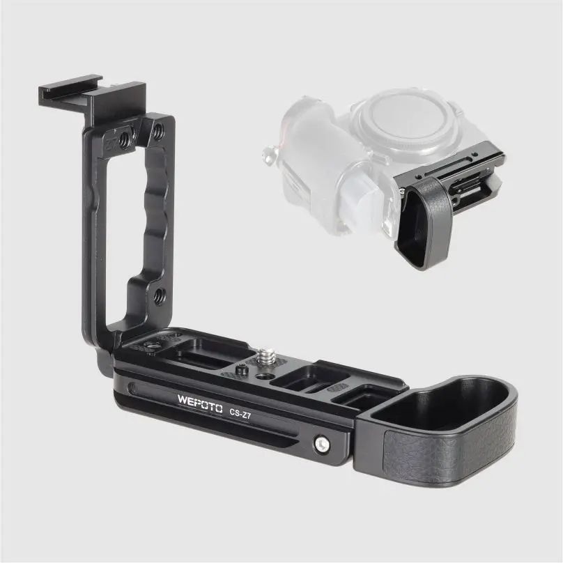 WEPOTO Z7 그립 카메라 퀵 릴리스 플레이트 핸들 Nikon Z5 Z6 Z6II Z7 Z7II와 호환 가능