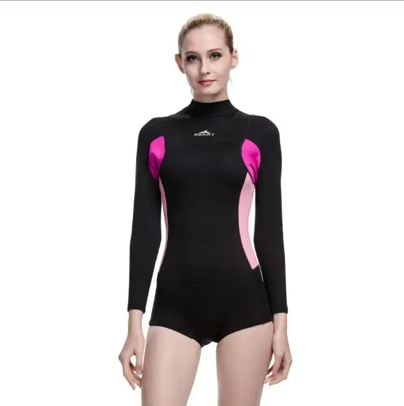 Sbart женский костюм для дайвинга combinaison natation Триатлон женский костюм для серфинга неопреновый гидрокостюм 2 мм гидрокостюмы для подводной охоты - Цвет: Черный