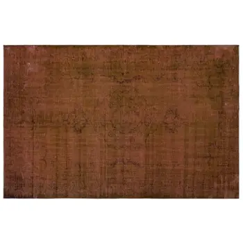 

Handmade Brown Vintage Overdyed Turkish Area Rug 180x276 Cm-5'11''X9'1''