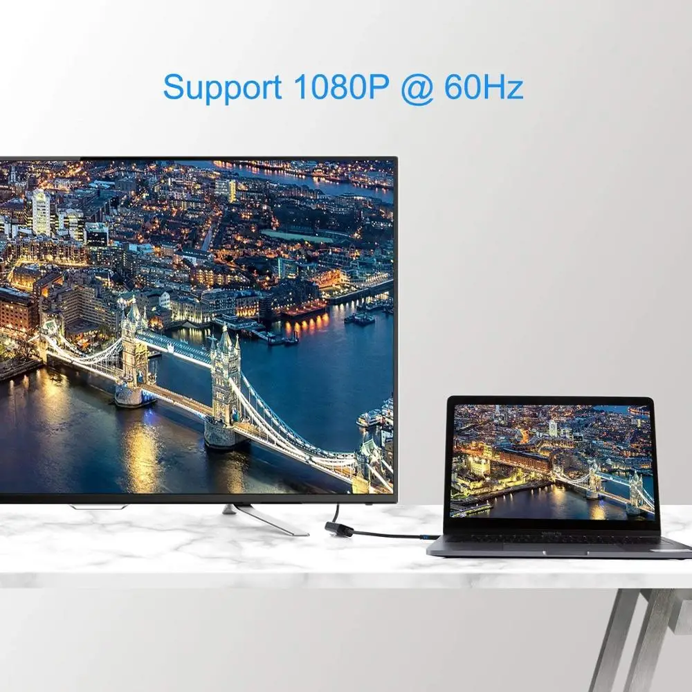  USB to HDMI Adapter (Display Link Chipset) CableCreation USB 3.0 External Video Card for Windows Ma