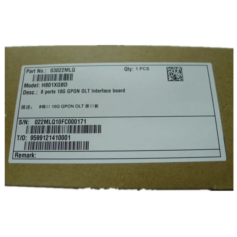 Hua wei 8 портов 10G сервисная плата XGBD включает 8 шт. модули для MA5608T MA5683T OLT