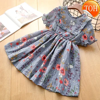

Sodawn Kids Girl Dress For Girls Summer 2020 Baby Girl Clothes Cotton Flower Printed Toddler Girl Dresses