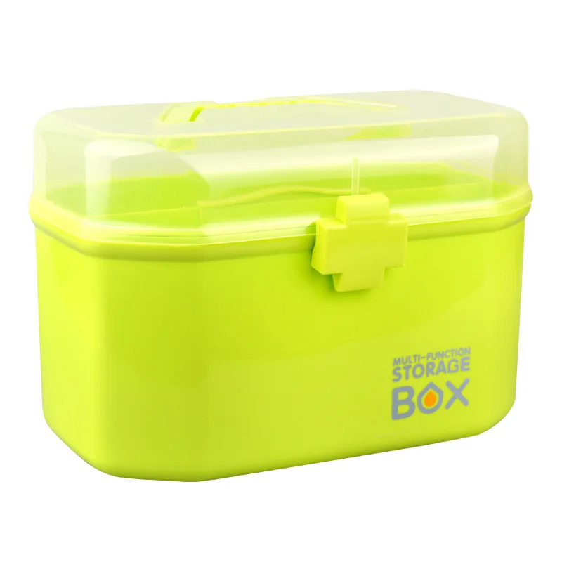 

Family Large Size Hand Medicine Cabinet Multilayer Children Medicine First Aid Kit Household Plastic Storage Cosmetic Case