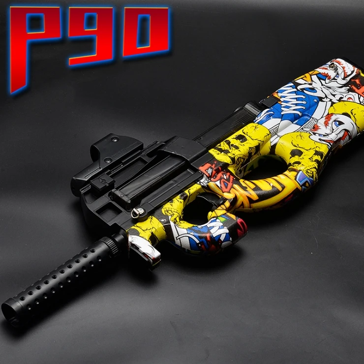 

P90 Toy Guns For Children Outdoor Live CS Game Electric Auto Graffiti Edition Pistol Weapon Water Bullet Bursts For Boys Kids