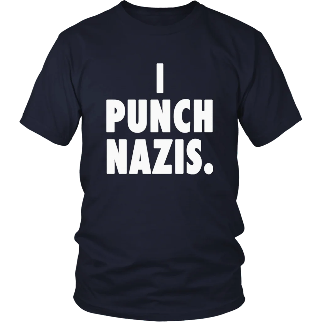 Teekool I Punch Nazis T-Shirt | Мужская одежда