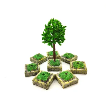 

Garden Tree Altar Plastic 10pcs Model Sand Table Building Model Material Outdoor Scenery Small Tree Base Scene Without Treen