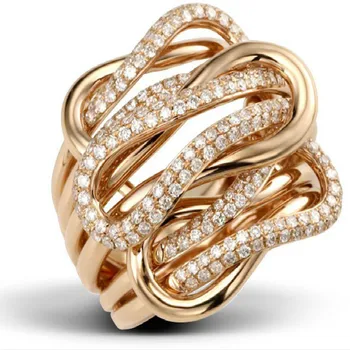 

Classic Wedding Women Ring Simple Finger Rings With Middle Paved CZ Stones Understated Delicate Female Engagement Jewelry