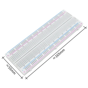 

FREE SHIPPING! 10pcs/lot Breadboard 830 Point Solderless PCB Bread Board MB-102 MB102 Test Develop DIY