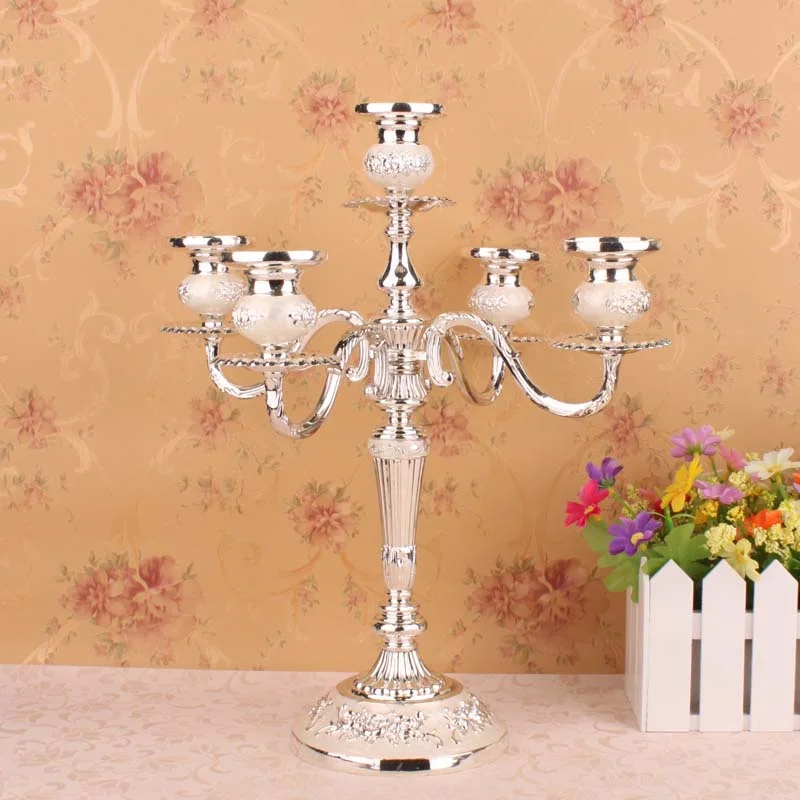 

Gold Crystal Candle Holder Wedding Decoration Table Centerpieces Candelabra Birthday Party Flower Vase Holder Home Decor 50zt027