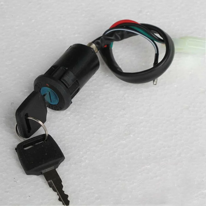 Motorcycle Keys Motorcycle Key Accessories Universal Motorbike Motorcycle Ignition Switch +2 Keys for Honda Kawasaki ATV Moto Accessories Motorbike Start Switch Door Locks