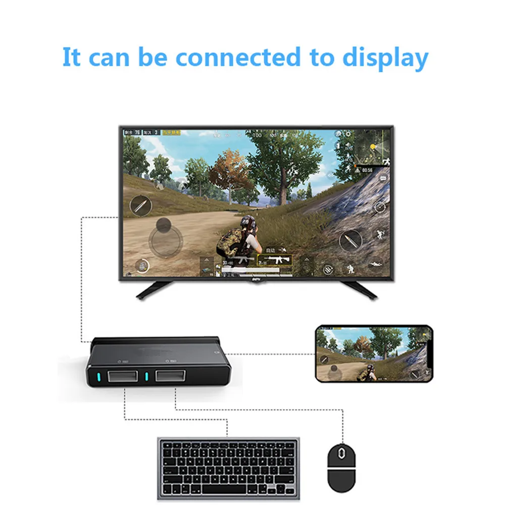  PUBG Mobile Digital HDMI Converter Bluetooth Adapter Same Screen 4K for TV PC Desktop HDMI Input De