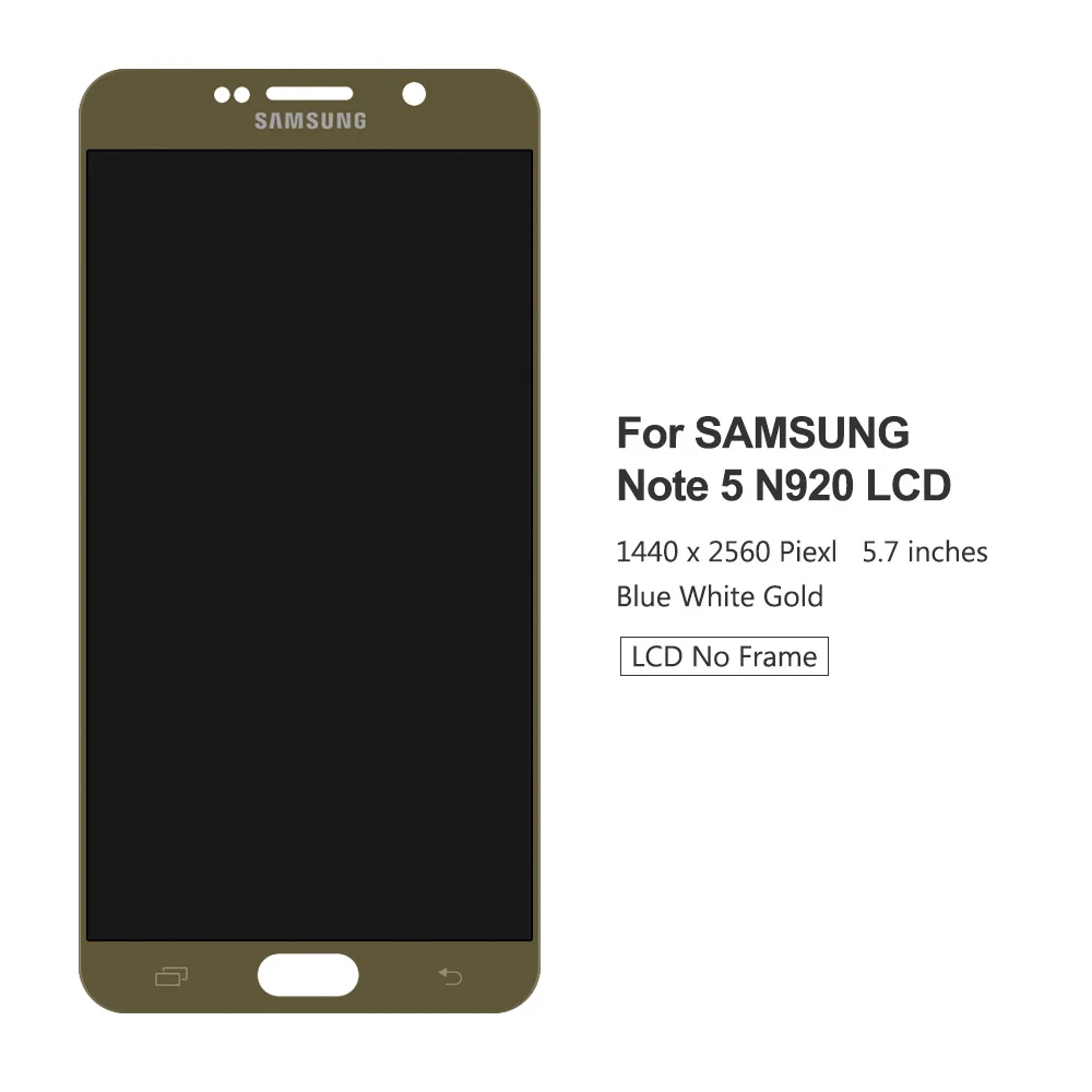 Тест для samsung Galaxy Note 5 Note5 N920A N9200 SM-N920 N920C lcd сенсорный экран дигитайзер Vergadering
