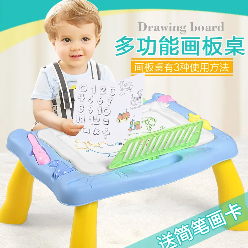 

Children Magnetic hua ban zhuo Color Hand Drawing Board Graffiti Drawing Board WordPad Learning Supplies Toy