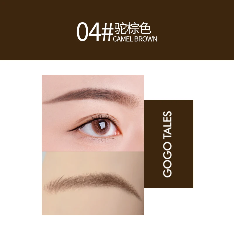 Gogo tales eyebrow enhancer kit brown coffee grey eyebrow pencil long lasting waterproof microblading eyebrow tattoo pen BN213