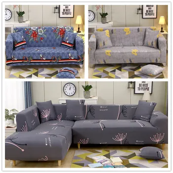 

1/2/3/4 Seater Solid Sofa Cover Spandex Modern Elastic Polyester Couch Slipcover Chair Furniture Protector Living Room 16 Colors