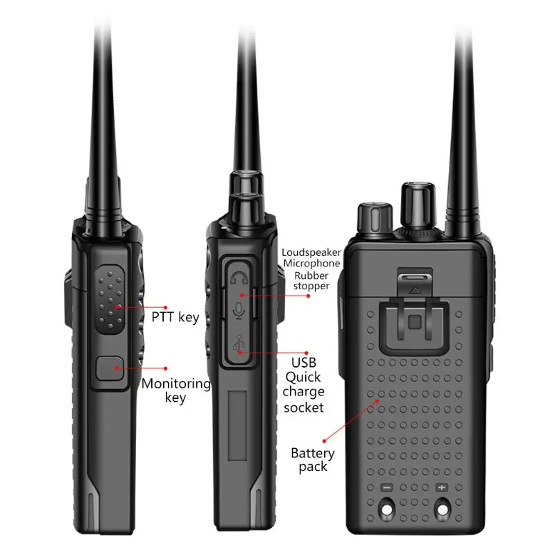Talkie à Prova Rádio em Dois 2021 de Alta Potência Atualização Feng Walkie Dm3água Sentidos M3gd Bao Bf-858 6 2020 de alta potência atualização bao feng