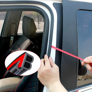 

BJ Type Car Styling Rubber Car Door Seal Strip Sticker Anti-Dust Soundproof Sealing Noise Insulation Interior Accessories
