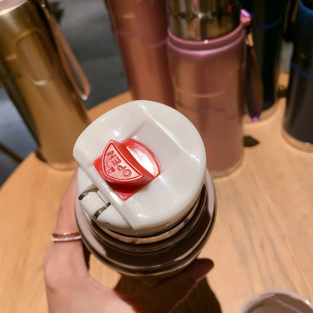 500/750 Ml Termosz Bögre Szalma Rozsdamentes Acél Fedélhöz Hőszigetelés Egyenes Csésze Hővizes Palack Tumbler Thermocup - Image 6